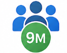 Over 9 million icon